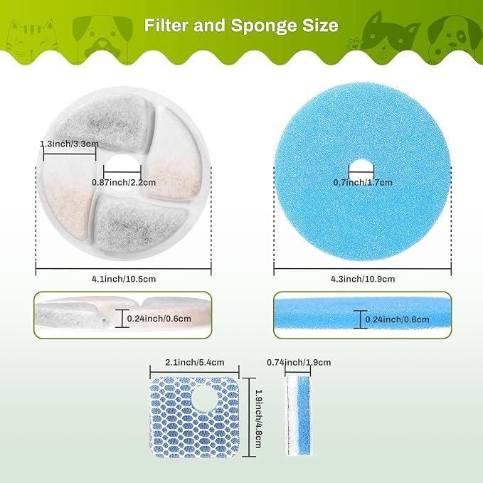 10 Set Cat Water Fountain Filter Replacement - Image 7