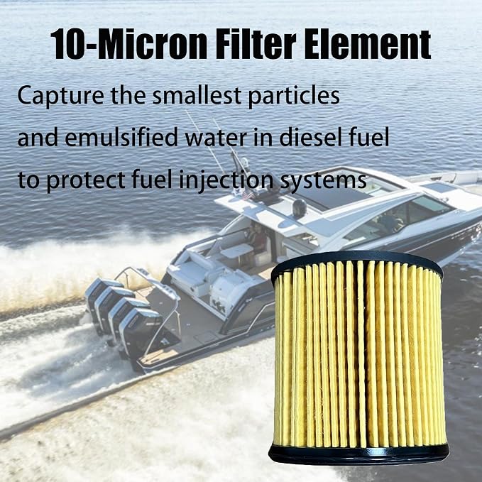 iFJF R12H Fuel Water Separator Filter Element 10 Micron Only Replacement - Image 7