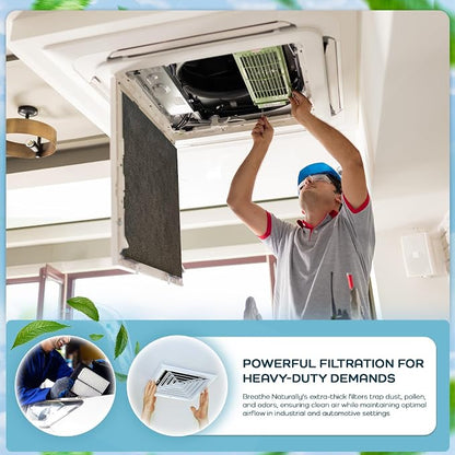 Breathe Naturally Universal 12x48 Cut-to-Fit Activated Carbon Filter Charcoal - Image 4