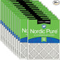 Nordic Pure 12x25x1 Pleated Air Filters MERV 13 Plus Carbon 24 Pack by NordicPure