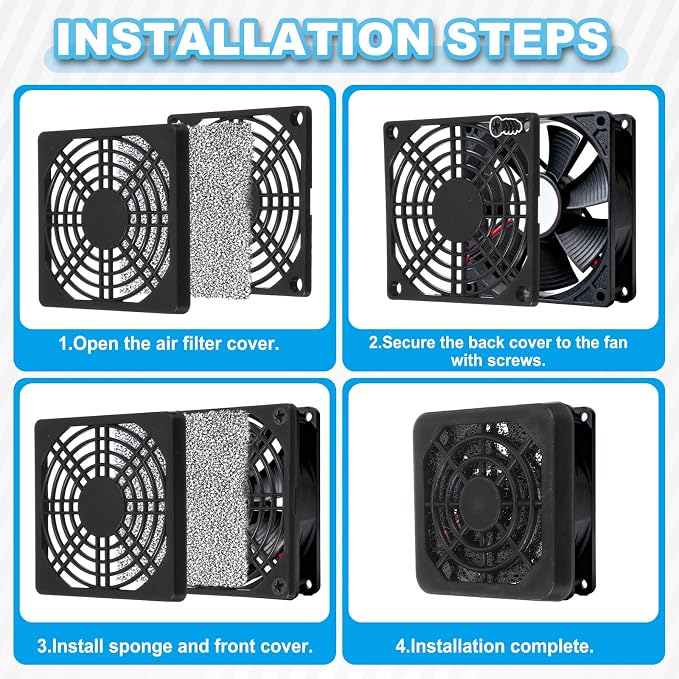 PATIKIL 40mm Fan Filter Grill - Image 5