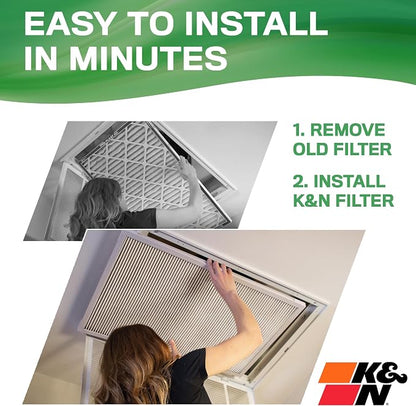 K&N 14X14X1 HVAC Furnace Air Filter, Lasts a Lifetime, Merv 13, the Last HVAC - Image 5