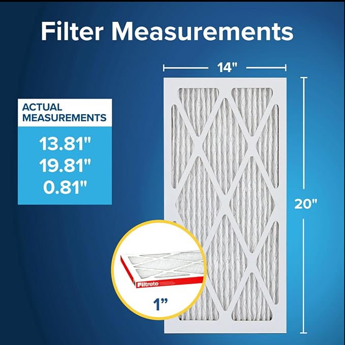 Filtrete 14x20x1 AC Furnace Air Filter, MERV 11, MPR 1000, Micro Allergen - Image 2
