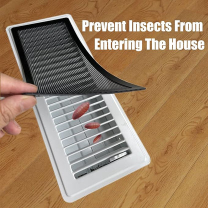 Floor Register Vent Cover- 4"x10" Magnetic Air Vent Screen Mesh Cover - Image 3