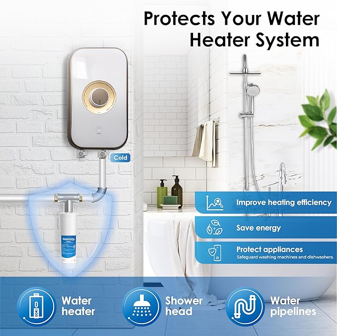 Waterdrop AP431 AP430SS Whole House Scale Inhibitor Filter, Heater Softener - Image 5