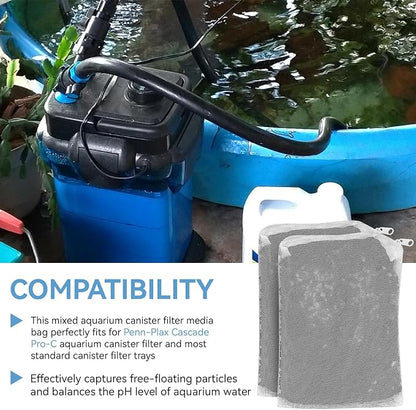 8 Oz Pro-C Mixed Aquarium Canister Filter Media Bag Compatible - Image 4