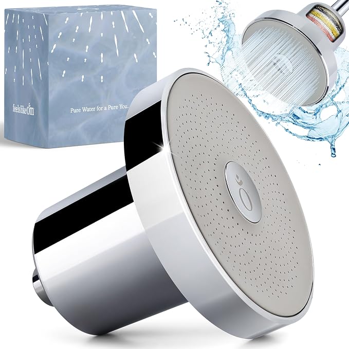 Filtered Shower Head with Water Softener by FeelsLikeOm