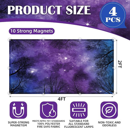 4 Pcs Fluorescent Light Covers - Image 3