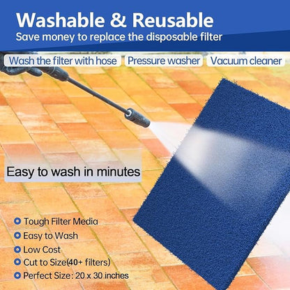 Reusable Air Filter 20x30x0.5, 2 Packs Cut to Fit Furnace Filters, MERV 6 - Image 5
