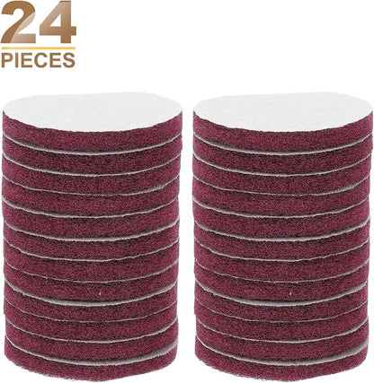 HARFINGTON 24pcs Scrubber Scouring Pads 400 Grits 4 Inch Drill Power Brush Hoop - Image 3