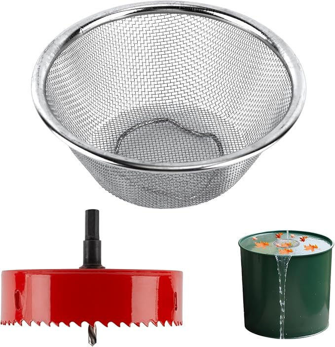 5" Rain Barrel Screen Kit with Hole Saw Tool by Unknown