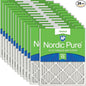 Nordic Pure 20x25x1 Pleated MERV 13 Air Filters 24 Pack by NordicPure