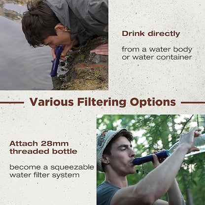 Membrane Solutions Water Filter Straw S2, NSF/ANSI 42&372&401 Certified - Image 3