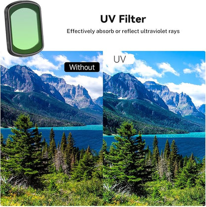 Haoge Magnetic UV Filter for DJI Osmo Pocket 3 Creator Combo, Lightweight - Image 2