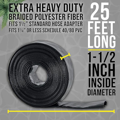 U.S. Pool Supply Pool Backwash Hose 1 1/2 Inch Diameter x 25 Feet - Image 3