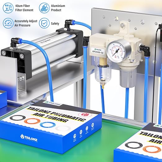 TAILONZ PNEUMATIC 1/4 Inch NPT 2 in 1 Air Filter Pressure Regulator Combo - Image 6