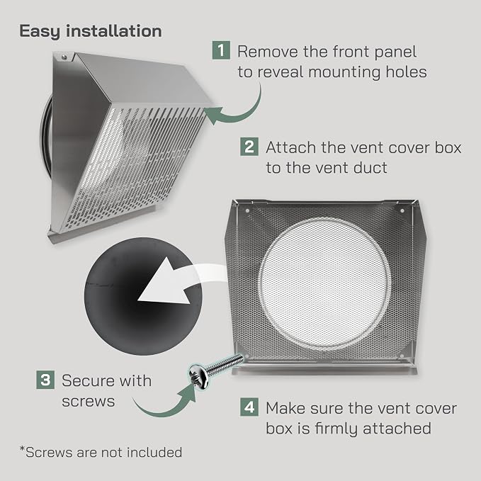 Vent Systems 10" Inch Exhaust Vent Cover - Image 4