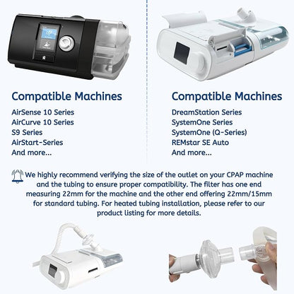 Nispira 12-Pack Universal CPAP Inline Viral Filter - Image 6