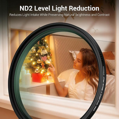 82mm Black Diffusion 1/4 & Reflectivity CPL 2 in-1 Filter - Image 8