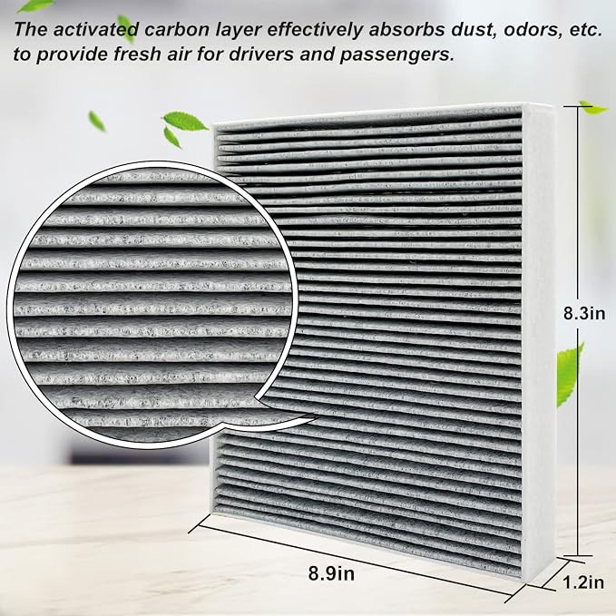 2Pcs Capume for Cabin Air Filter JM133 Fits for 2021-2025 Elantra, 2022-2024 - Image 3