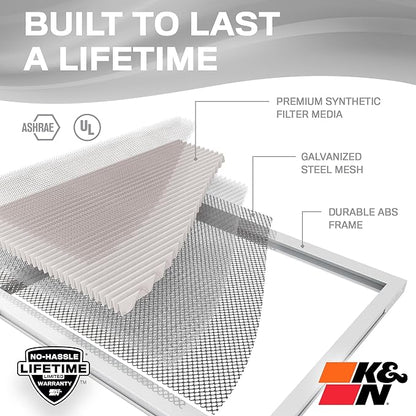 K&N 24X30X1 HVAC Furnace Air Filter, Lasts a Lifetime, Merv 8, the Last HVAC - Image 4