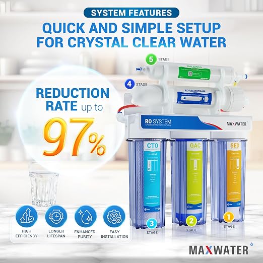 Max Water 5 Stage 100 GPD RO Standard Water Filtration System - Image 4