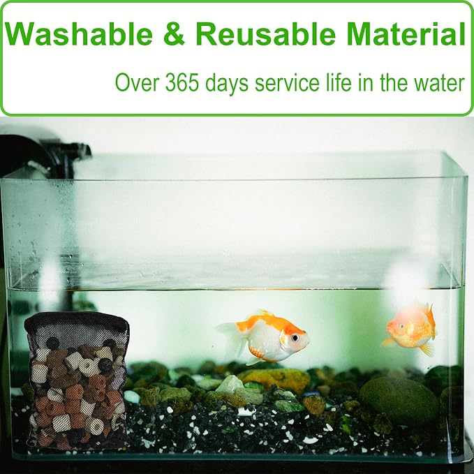 10 Pcs 12.2" x 15.9" Filter Media Bags, Extra Large Fish Tank Media Mesh - Image 6
