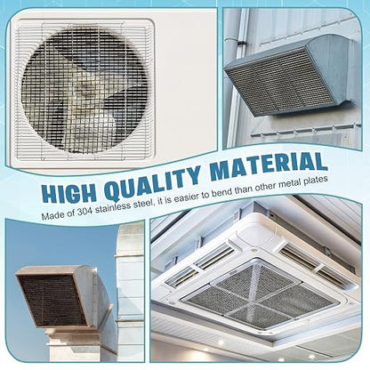 SATINIOR 2 Packs 11.8 x 39.3 Inch 304 Stainless Steel Woven Wire Mesh Fine - Image 6
