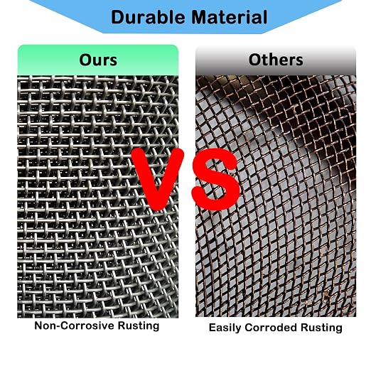 304 Stainless Steel Mesh Screen#30Mesh -Size:15.7"x47.2", - Image 4