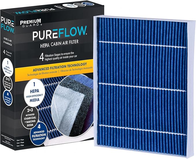 PureFlow HEPA Cabin Air Filter PC99239HX | Fits 2019-2024 Kia Forte, 2021-2024 by PremiumGuard