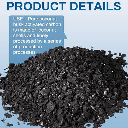 Timgle Bulk Water Air Filter Activated Charcoal Coconut Hull Granular Activated - Image 3