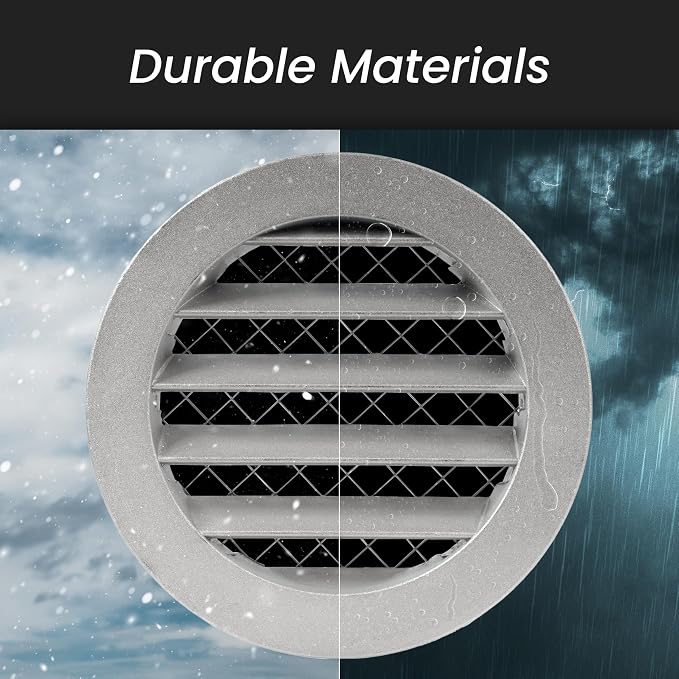 Repa Market 10" Inch Aluminum Black Soffit Air Vent Cover - Image 4