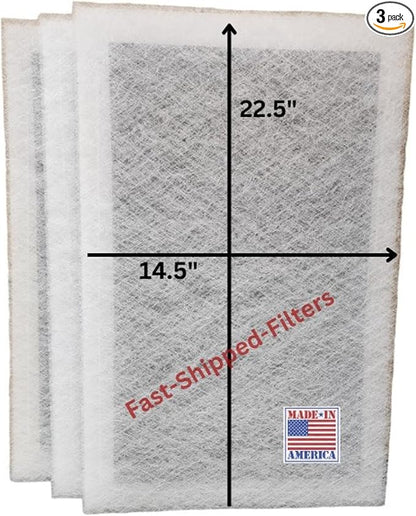 Fast-Shipped-Filters 3 Pack 16x25 Replacement Filter Pads Compatible by Unknown