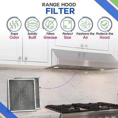 Stove Hood Vent Filter 10.5" x 8.8" 41F 97007696 Fit's Nutone & Broan Range - Image 2