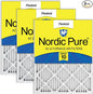 Nordic Pure 20x25x1 Pleated MERV 10 Air Filters 3 Pack by NordicPure