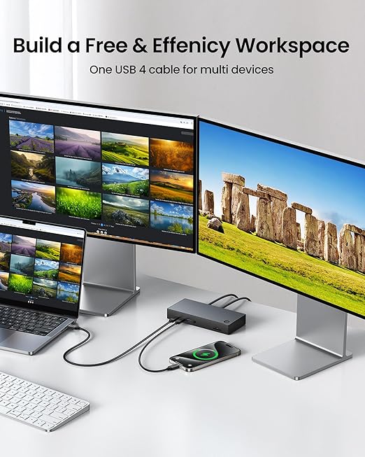 Silkland USB 4 for Long Thunderbolt 4 Cable 10FT, 40Gbps/8K Display/240W Charging, Braided USB C Thunderbolt 3 Cable 3M, USB C Video Cable Compatible for MacBook, iPhone 17/16, SSD, Monitor