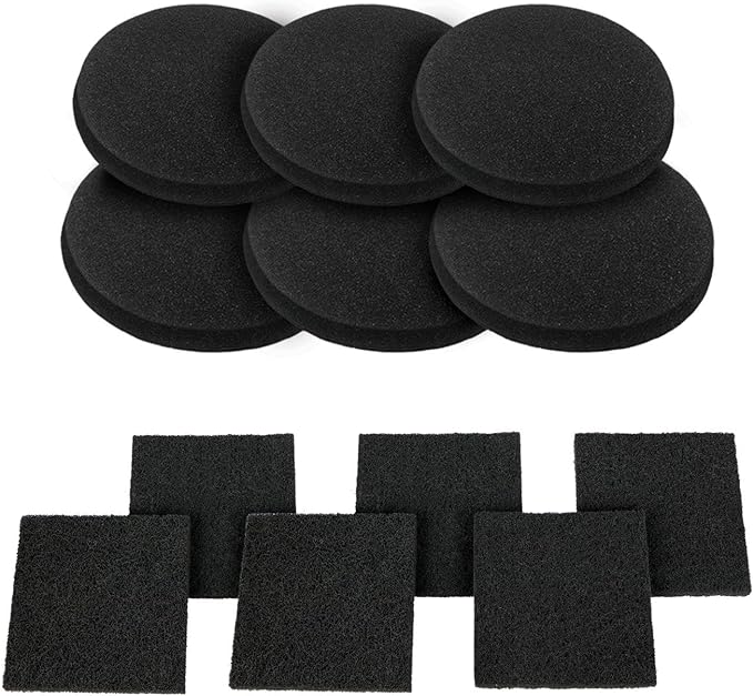 12 Pieces Counter Top Activated Carbon Compost Bin Filters by BRENSTEN