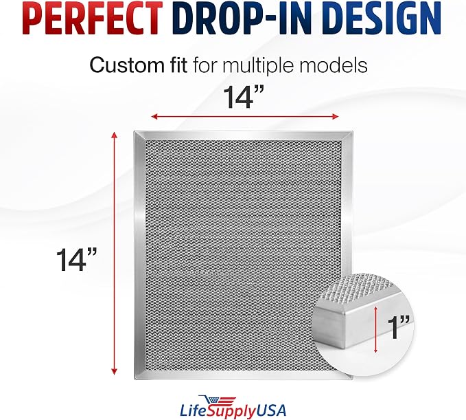 14x14x1 Electrostatic Air Filter, MERV 8, Reusable Furnace AC/HVAC Filter - Image 6