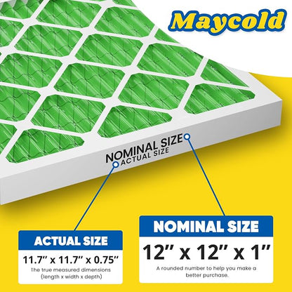 Maycold MERV 13 12x12x1 Air Filter, High-Efficiency Pleated AC & Furnace Filters - Image 3