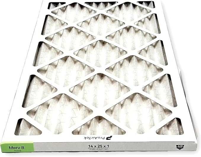 Proairtek AF14251M08SWH Model 14x25x1 Pack of 2 Air Filters, MERV 8; Ideal - Image 4