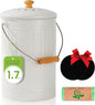 1.7 Gallon Kitchen Compost Bin, Indoor Countertop Compost Bin by TreaHome