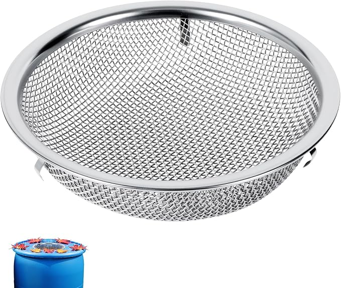 6" Rain Barrel Screen Filter for Rain Barrels, Premium 304 Stainless Steel by LOVEERCT