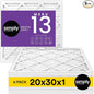 Simply 20x30x1 Air Filter, Merv 13, 6 Pack, by SimplyFilters