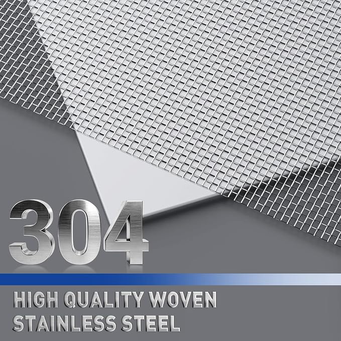 MAGZO 304 Stainless Steel Mesh Screen Roll 35in x 10ft - Image 3
