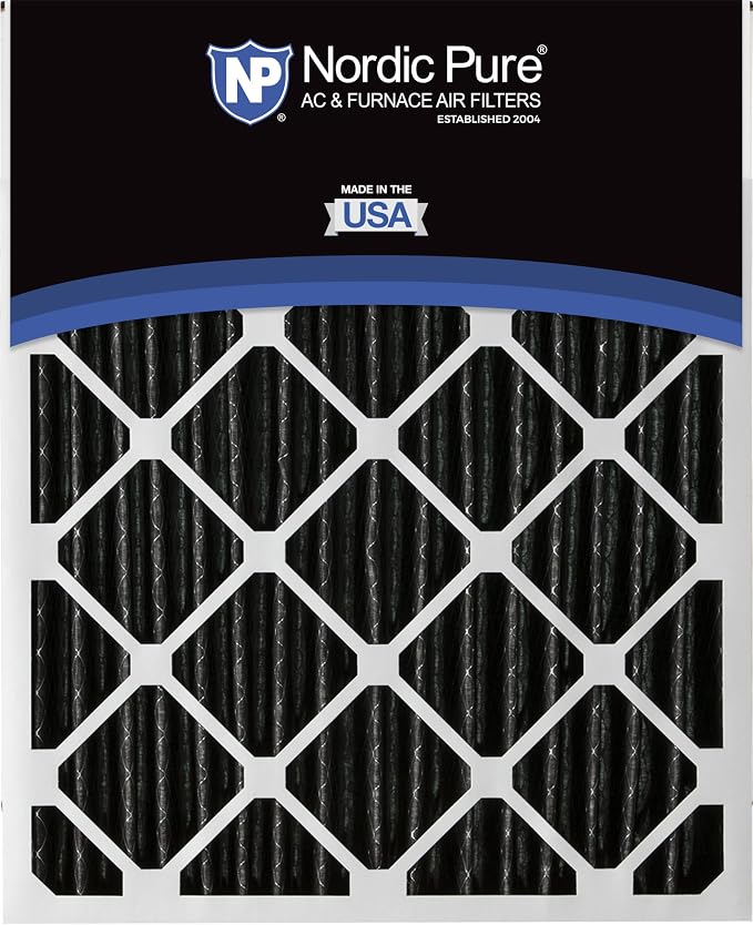 Nordic Pure 20x25x2 Pure Carbon Pleated Odor Reduction Merv 8 Furnace Filters - Image 5