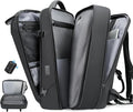 Vacuum Seal Travel Backpack, Expandable Vacpack Backpack with Vaccum Compression System, Water Ressistant 17.3 Inch Laptop Backpack with USB Charging Port-Vacuum Pump Included