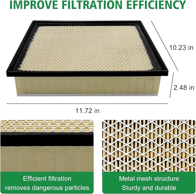 2PCS Cabin Engine Air Filter JMY09 JMP100 Kit Fits - Image 5
