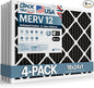 BNX TruFilter 18x24x1 MERV 12 Odor Defense AC Furnace Air Filter by BNX