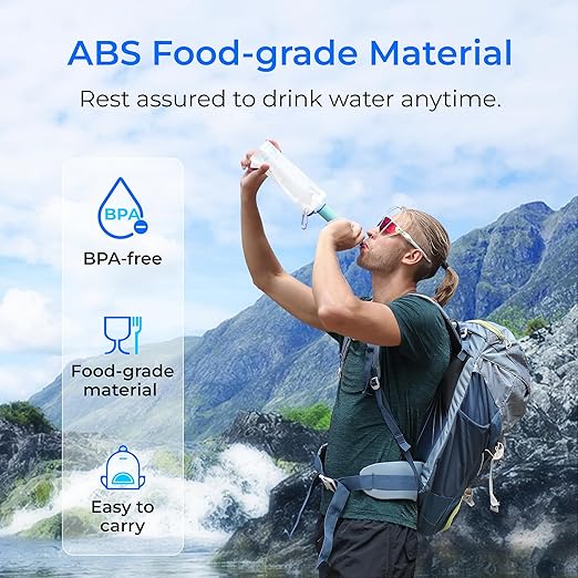 Waterdrop Gravity Water Filter Straw, Camping Water Filtration System, Water - Image 6