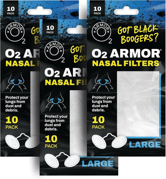O2 Armor Nose Filters for Welders & Allergies by O2Armor